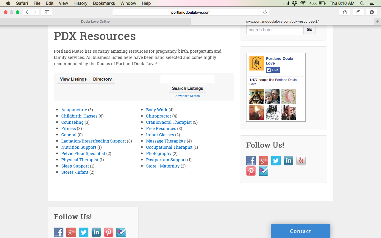 Resources screen shot