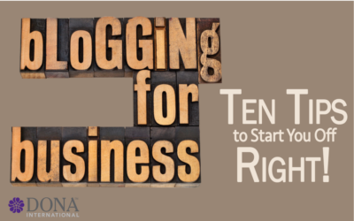 Blogging for Business – Ten Tips to Start You Off Right