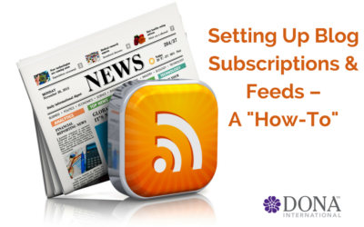 Don’t Miss a DONA Doula Chronicles Post – How to Subscribe Via Email or RSS