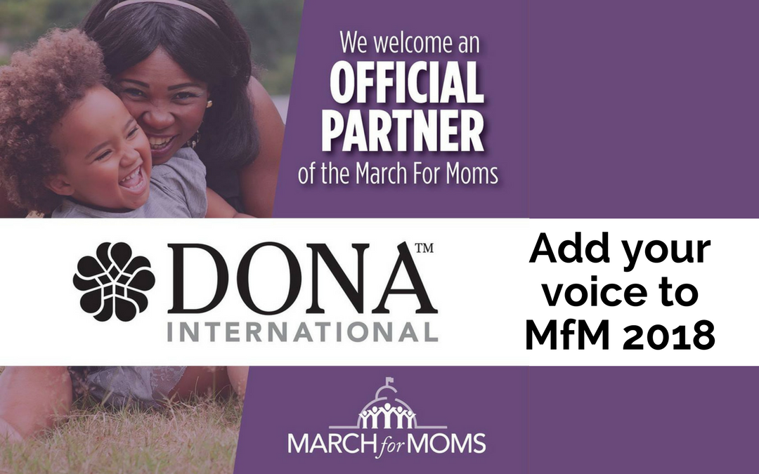 DONA Partners with March for Moms to Advocate for Families