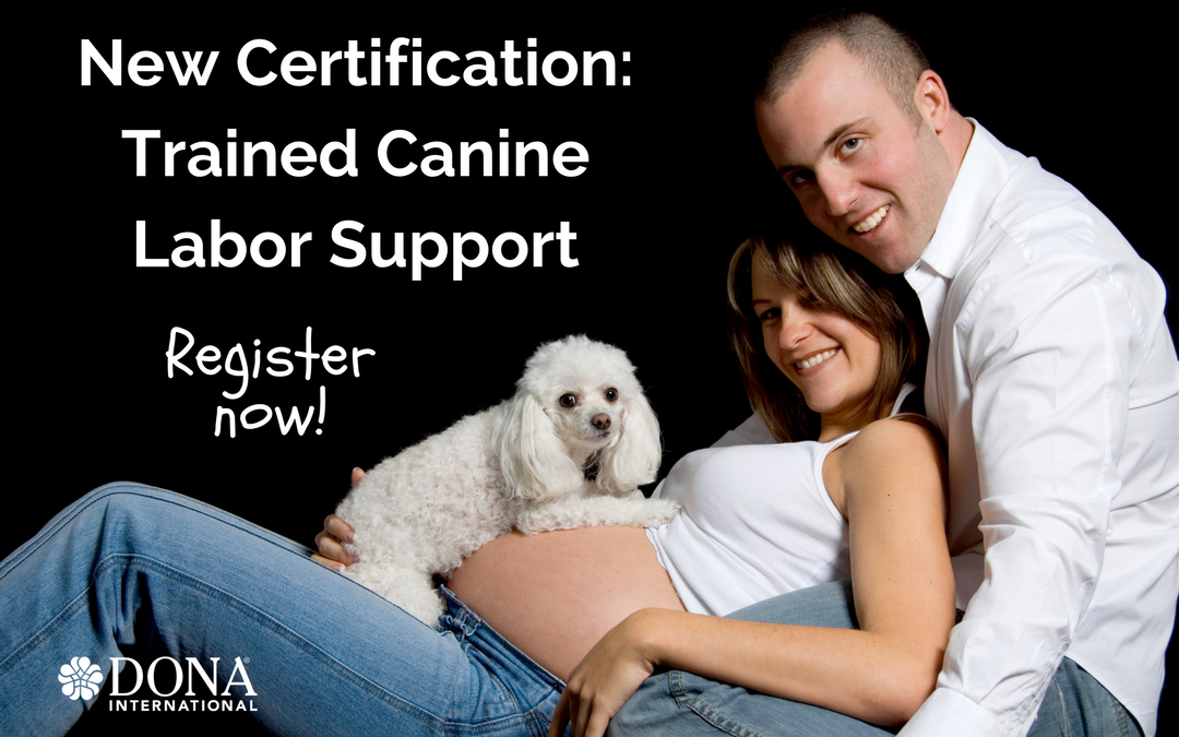 New DONA International Training to Add Canine Labor Support to Your Doula Practice