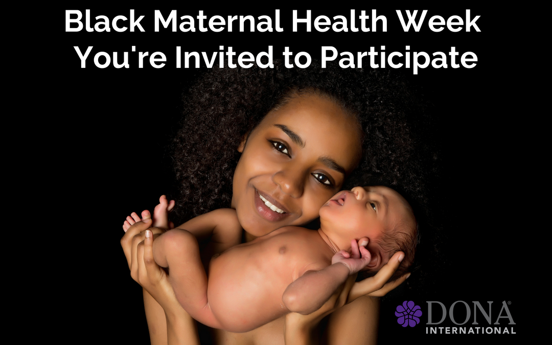 DONA Supports Black Maternal Health Week 2018